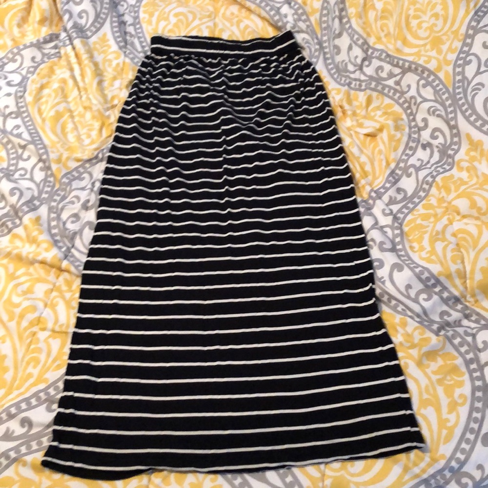 Striped Summer Maxi Skirt